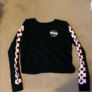 black Hollister crop top